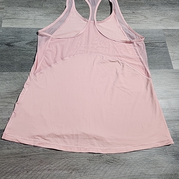 Victoria Sport Racerback Top Size S Light Pink Mesh Activewear - Picture 4 of 8